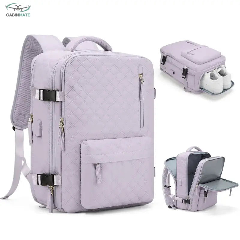 Sac à Dos Cabine Avion 40x30x20 - Voyagez Léger & Malin Rose