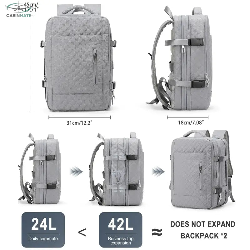Sac à Dos Cabine Avion 45x36x20 - Voyager Smart