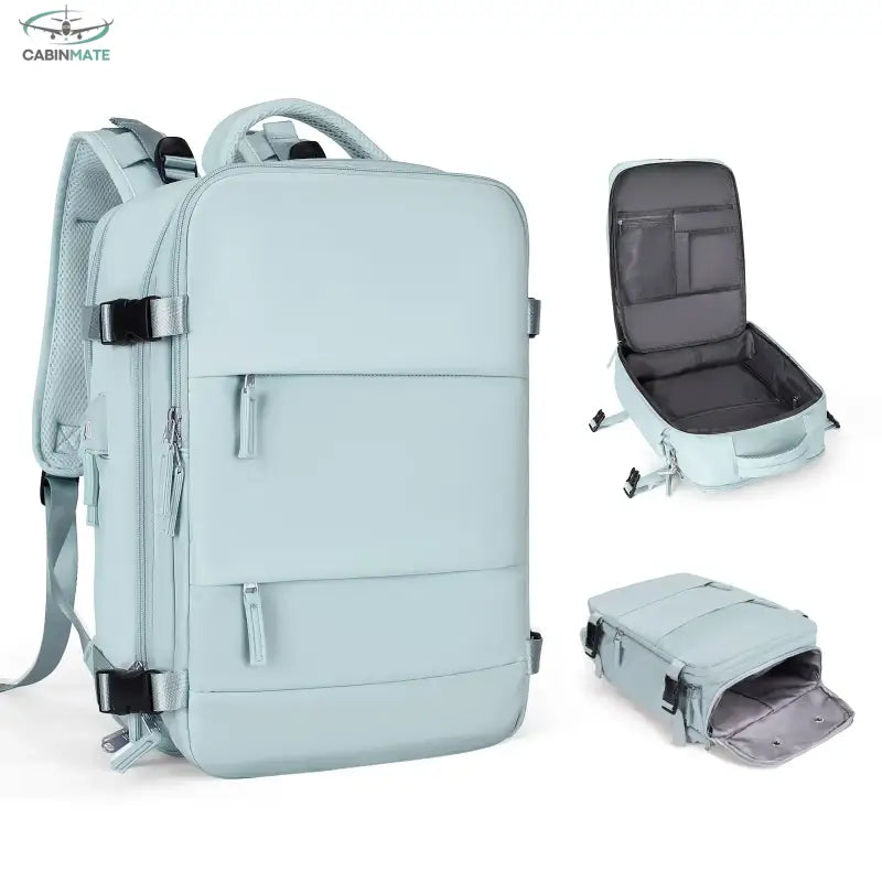 Sac à Dos de Cabine Avion avec Port USB Bleu
