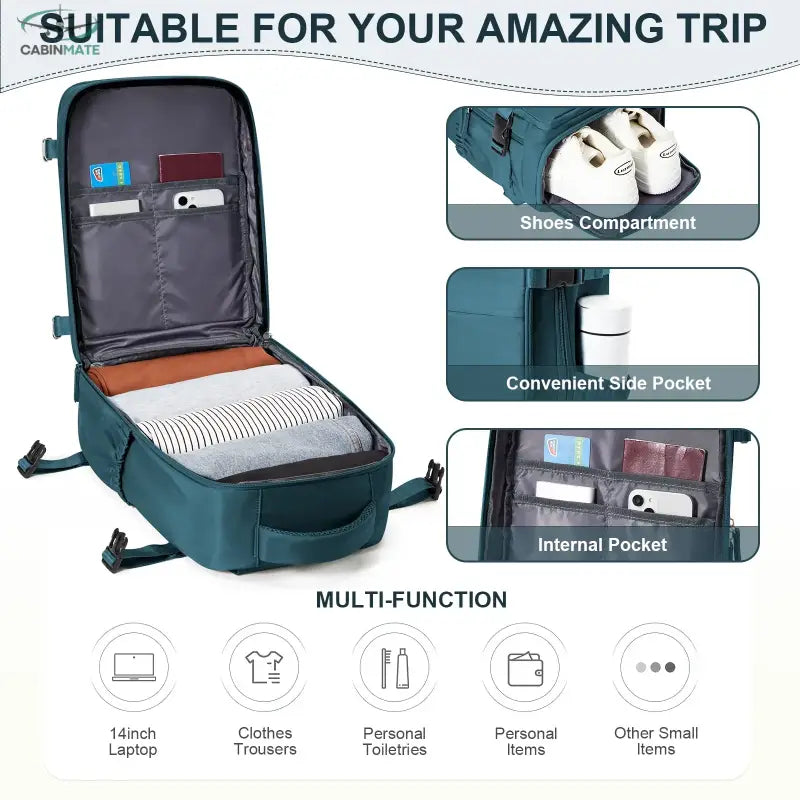 Sac de Voyage Cabine 40x30x20 - Parfait Compagnon de Voyage