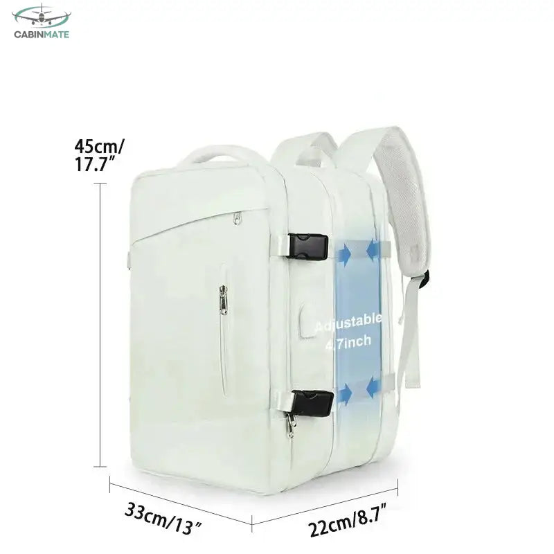Sac de Voyage Cabine 45x36x20 - Édition Voyage & Co. Vert clair