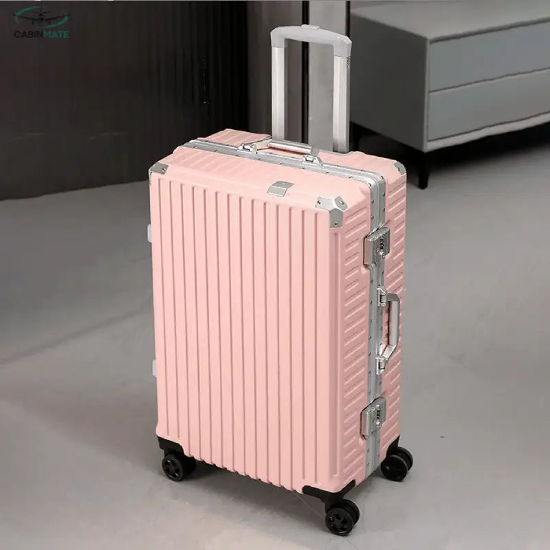 Valise Cabine Avion 55x35x25 - Idéale pour vos voyages Rose