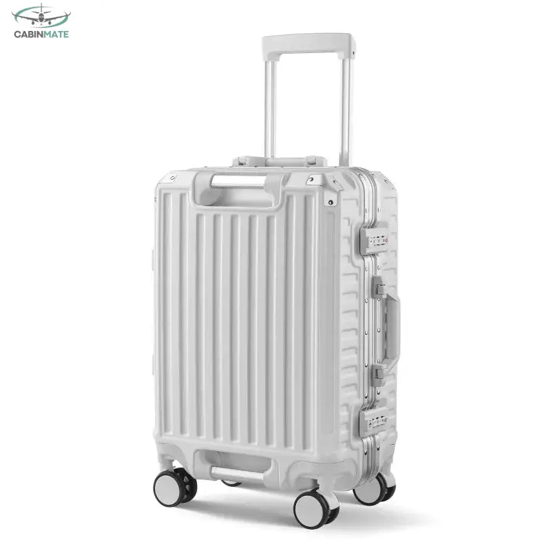 Valise Cabine Rigide 55x35x25 - Voyager en toute élégance Blanc