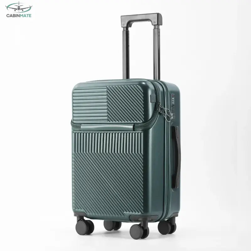 Valise Cabine Taille 55x35x25 - Voyager avec Style Vert