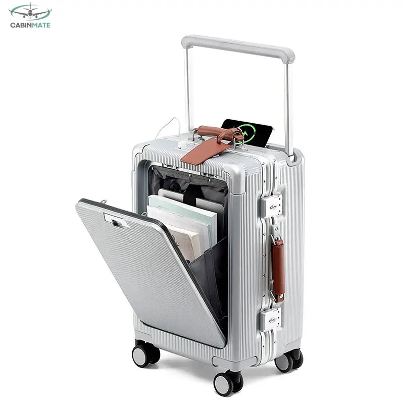 Valise Dimension Pro 55x35x25 Argent / 55 cm x 35 cm x 25 cm