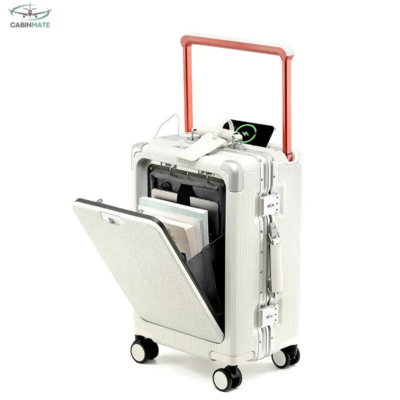 Valise Dimension Pro 55x35x25 Blanc / 55 cm x 35 cm x 25 cm