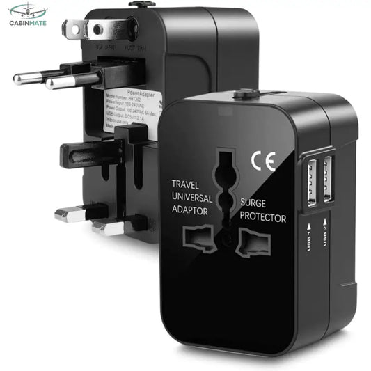 Adaptateur prise universelle Noir