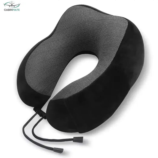 Coussin de voyage à mémoire de forme Noir