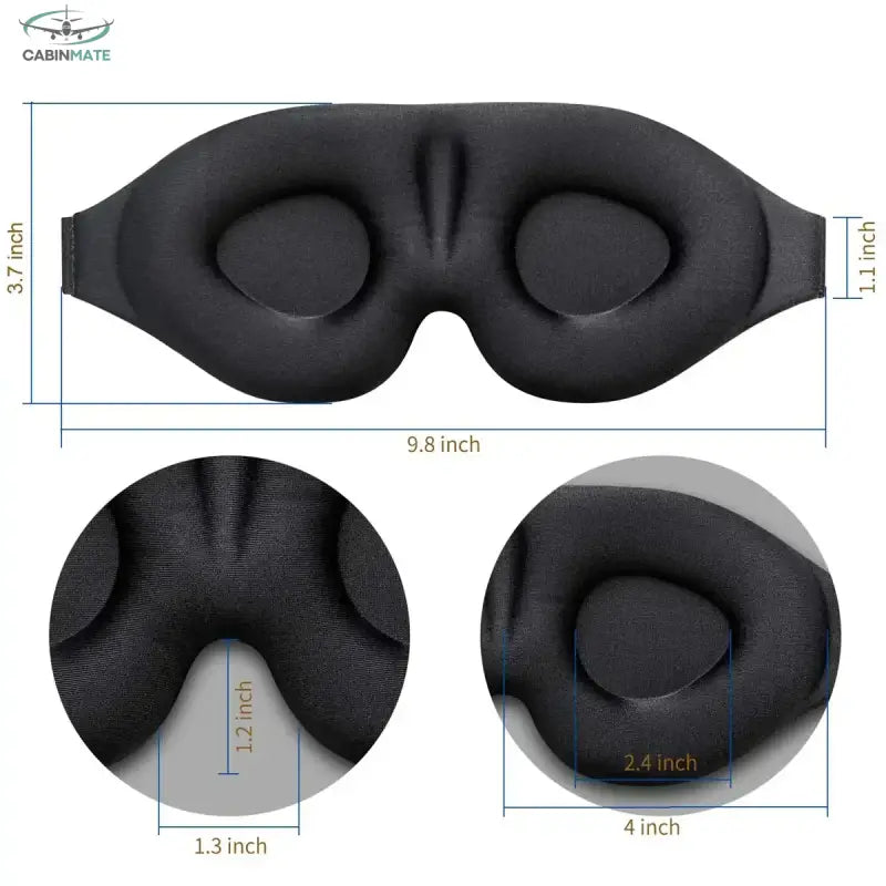 Masque de nuit du sommeil optimal Noir