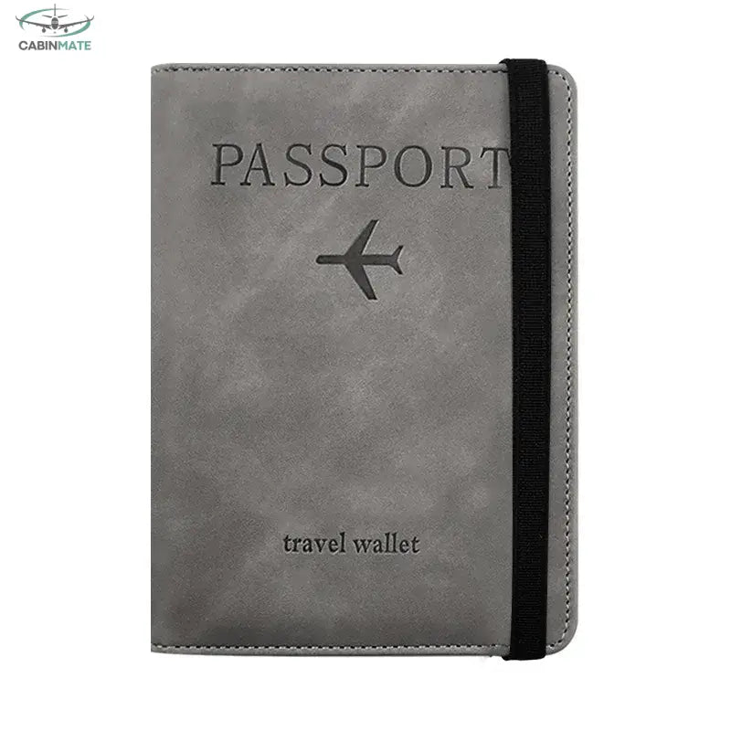 Protège passport sécurité RFID Gris