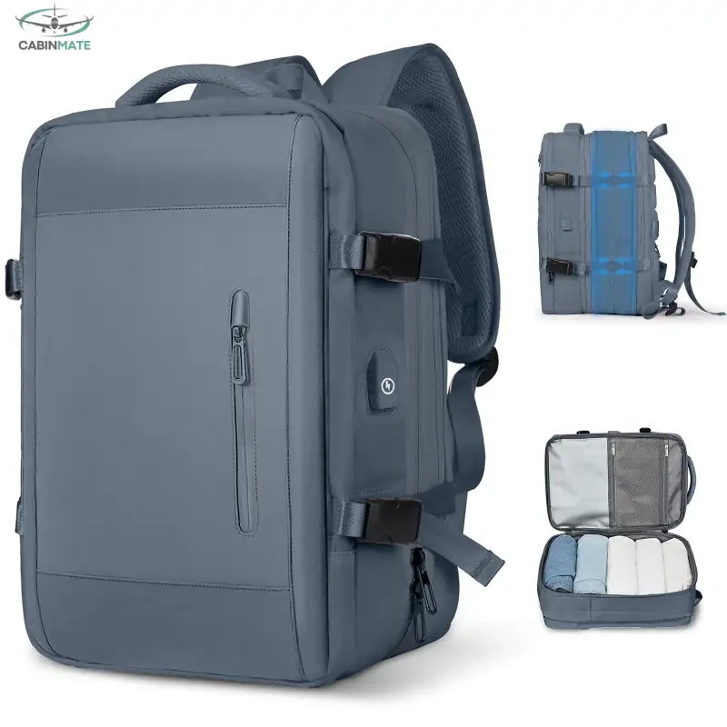Sac a Dos Bagage Cabine - Taille Standard 45x32x12 Bleu