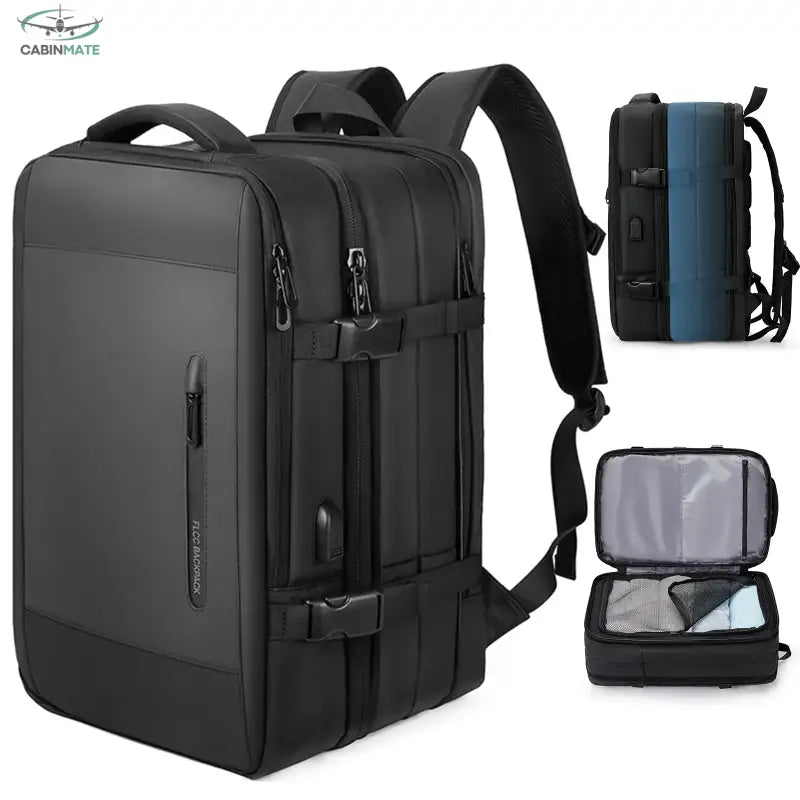 Sac a Dos Bagage Cabine - Taille Standard 45x32x12 Noir