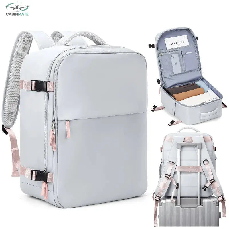 Sac à Dos Cabine Avion Compact - 40x20x25 Gris