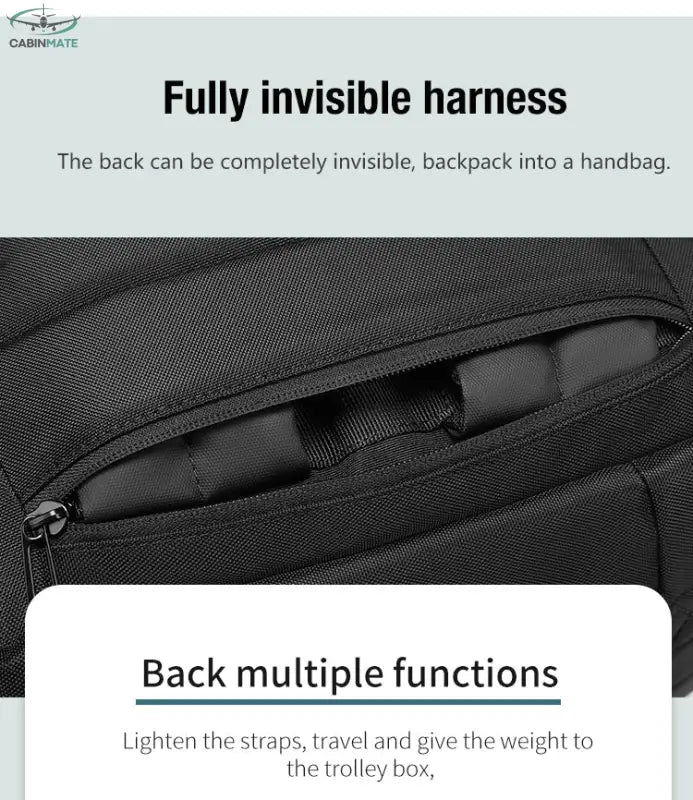 Sac à Dos de Compression pour Voyage Noir