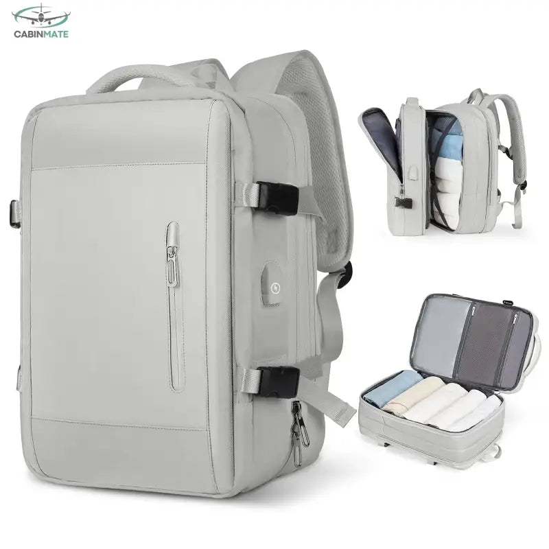 Sac à Dos de Voyage en Cabine 45x36x20 Gris