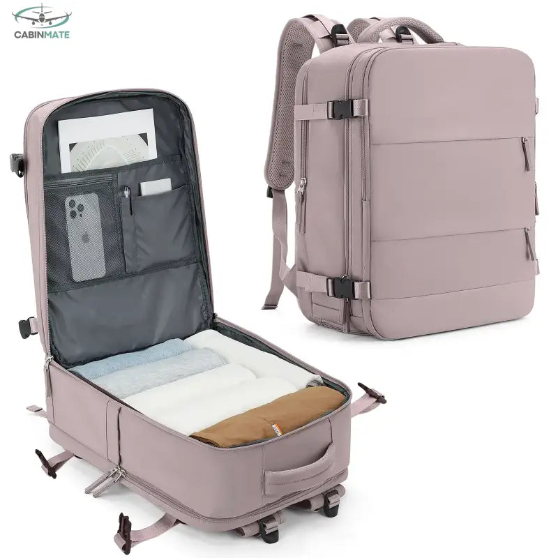 Sac Cabine Avion 40x20x25 - Voyagez en Toute Sérénité Rose