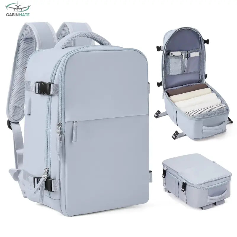 Sac de Voyage Cabine 40x20x25 - Édition Voyageurs Bleu
