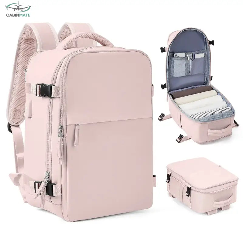 Sac de Voyage Cabine 40x20x25 - Édition Voyageurs Rose
