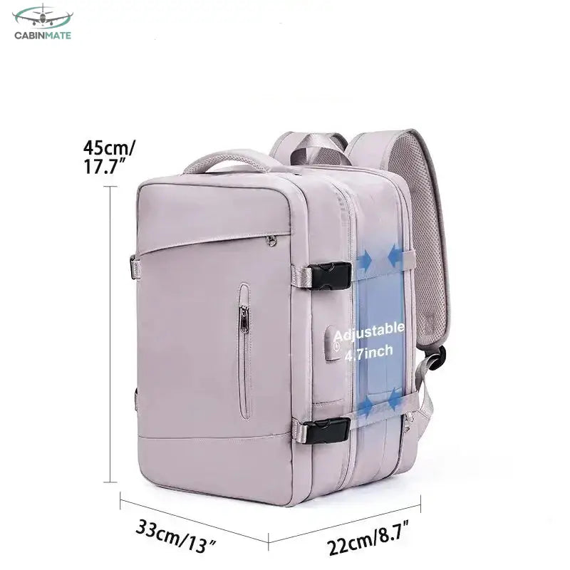 Sac de Voyage Cabine 45x36x20 - Édition Voyage & Co. Rose