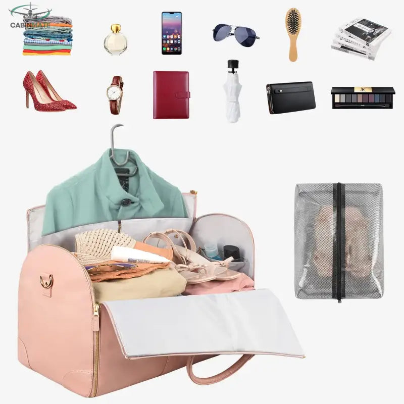 Sac De Voyage Cabine Belle Femme Rose