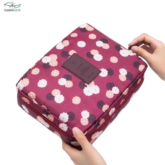 Trousse Cabinmate Violet - fleurs