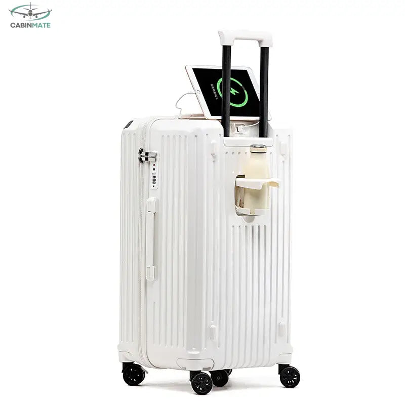 Valise Cabine à Roulettes Blanc / 20 pouces