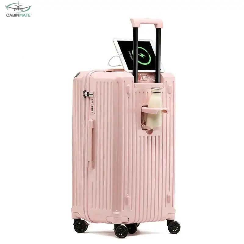 Valise Cabine à Roulettes Rose / 20 pouces