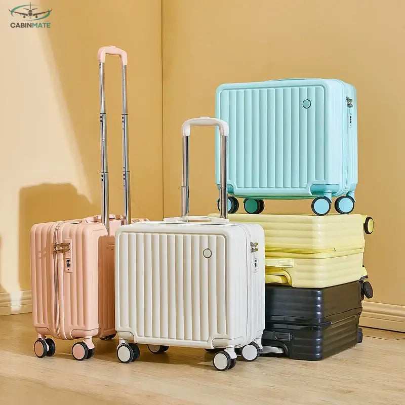 Valise Cabine Avion - Voyager avec style Jaune / 18 pouces