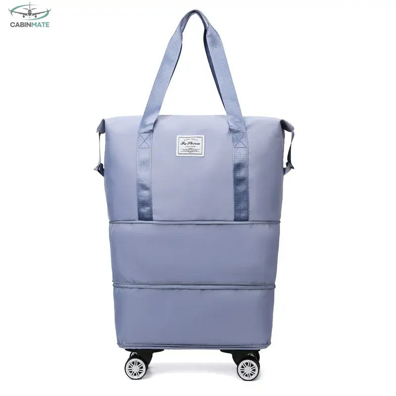 Valise Cabine en Tissu de Qualité Bleu