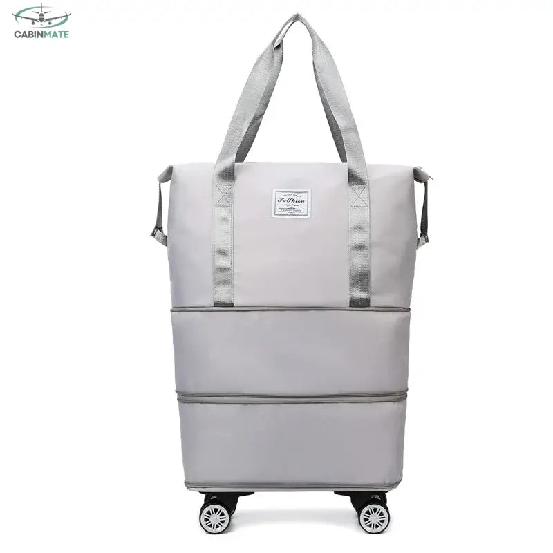 Valise Cabine en Tissu de Qualité Gris
