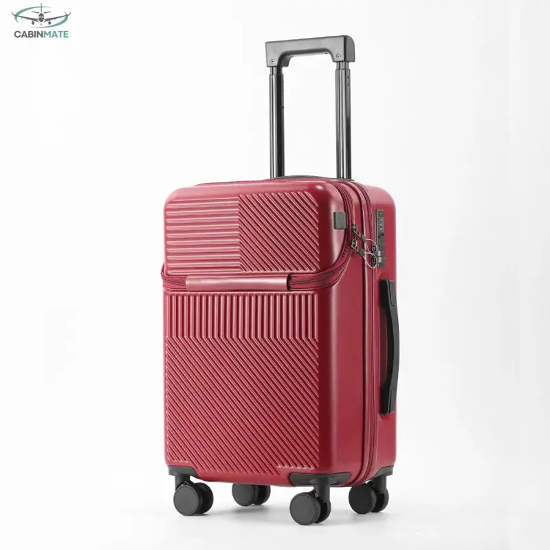 Valise Cabine Taille 55x35x25 - Voyager avec Style Rouge